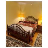 Vintage queen size bed no mattress or bedding