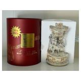 Lenox Holiday porcelain carousel music box
