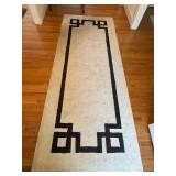 Entry rug will require deep cleaning