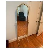 1980s cheval floor mirror Hollywood Regency style