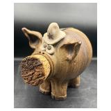 Black Rock Pottery piggy bank sheriff
