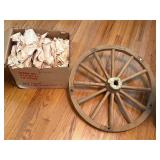 Vintage wagon wheel Lamp unknown condition