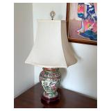 Vintage ginger jar lamp