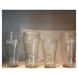 Assorted Coca Cola glasses