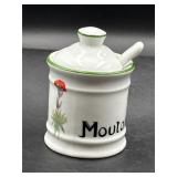 vintage French mustard pot