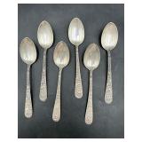 130 grams Sterling Silver S Kirk & Sons spoons