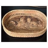 10ï¿½ long Handmade Birch Bark basket
