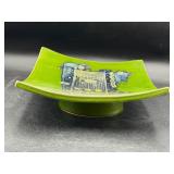 Vintage pedestal bowl decor