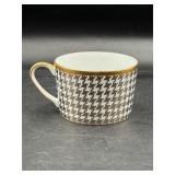 Christian Dior Pied De Poulet platinum tea cup