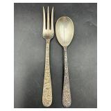 50 grams Sterling S Kirk & Sons spoon & fork