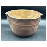 Vintage signed spouted bowl pottery