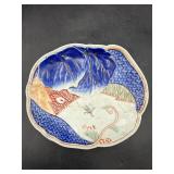 Japanese Imari style porcelain tray trinket dish