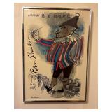 Vtg print Jester on Horse by Ben Shahn