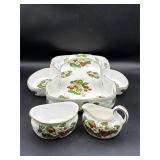 3pc Hammersley Strawberry Ripe berry basket set
