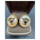 VINTAGE PAIR OF BULL/STEER HEAD CUFFLINKS
