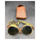 WWII Foster Grant Aviation Goggles Pilot Safety