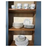 Blue Tulip by NIKKO Dish set Japan