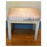 Faux bambo vintage bench vanity seat