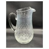 Signed Block Crystal pitcher