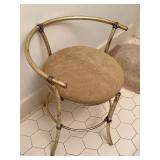 Vintage Hollywood Regency style vanity seat