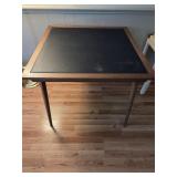 Folding card table