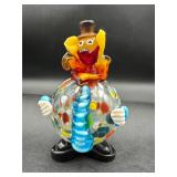 vintage Murano style Italian clown figurine