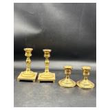 Vintage brass candle holders