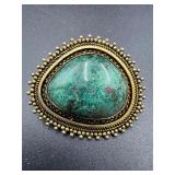 Israel Gold Over 925 Sterling vintage brooch