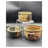Assorted pottery bowls (no stand)