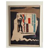 Framed print  titled Le Modulor by Le Corbusier