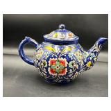 Vintage hand painted teapot