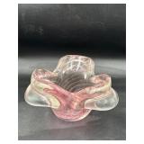 Art glass vase candle holder