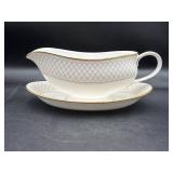 Waterford Crosshaven Gold Gravy Boat & Underplate