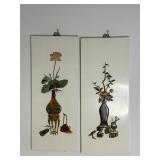vintage Asian wall panels 14x34ï¿½