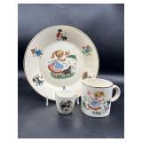 vintage Arklow childï¿½s dish set Little Bo Peep
