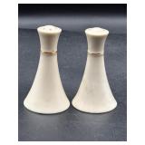 Lenox Baronet Salt and Pepper Shakers Gold Trim