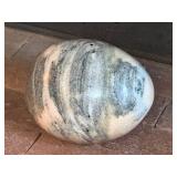 Large polished marble egg sphere