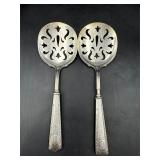 Sterling silver handled tomato servers