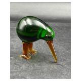 Vintage art glass kiwi bird