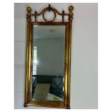 Vintage Boho Gilt Cannonball Mirror