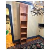 85ï¿½ tall 15ï¿½ wide wooden shelf