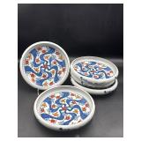Vintage Japanese floral plates