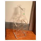 Flawed see photos vintage acrylic wine rack