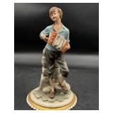 Vintage Capodimonte Folk Singer hand made Italy