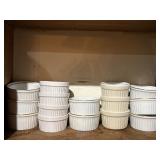 Vintage ribbed ramekins