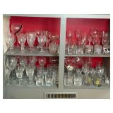 Assorted glass war bar ware
