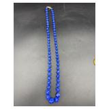 Vintage Les Bernard blue necklace costume jewelry