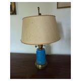 Glass table lamp