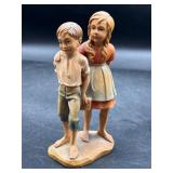 Vintage Young Love Anri Wood Carving