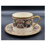 Lenox China Lammermoor flat cup and saucer set